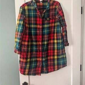 Hanna Andersson Multicolor Plaid Nightshirt